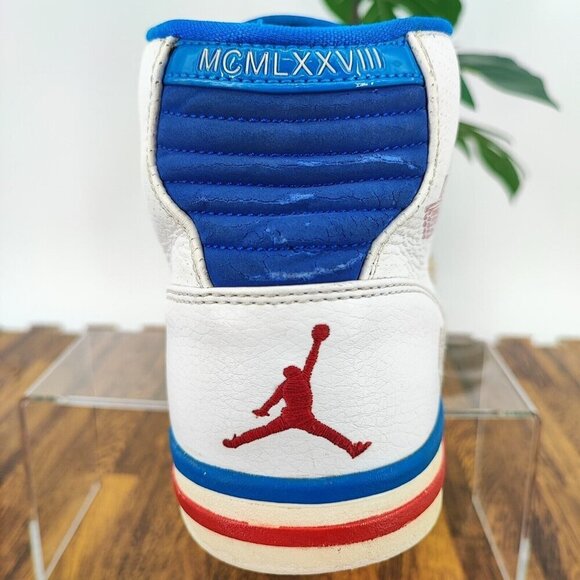 Nike Men\'s Air Jordan Phly-MCMLXXVIII White Blue High Top Shoes Size 10.5 US main image 6